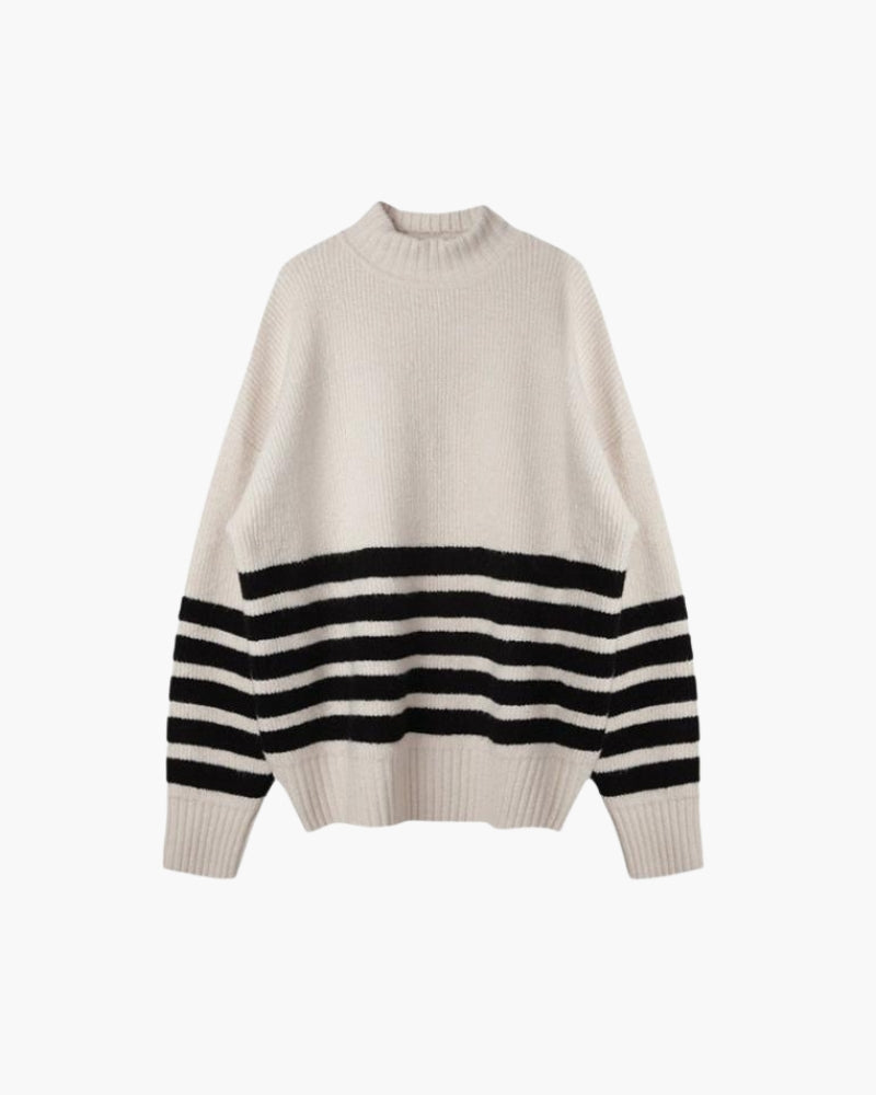 Le pull à rayures côtières